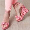 Charlotte Olympia Miranda Mermaidprint Wedges in Pink (mermaid) - Lyst