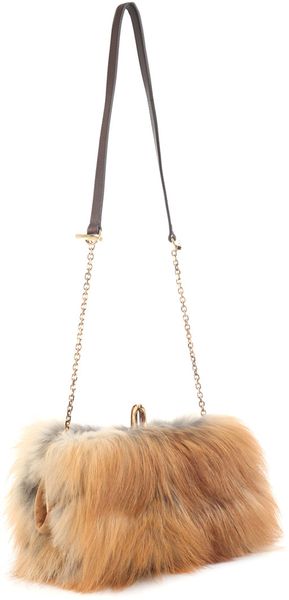 Christian Louboutin Anastasia Foxfur Bag - Lyst