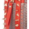 Christian Louboutin Roxane Studded Python Shoulder Bag in Red - Lyst