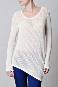 Helmut Lang Arid Crepe Sweater - Lyst