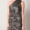Isabel Marant Inio Oneshoulder Dress in Gray (black) - Lyst