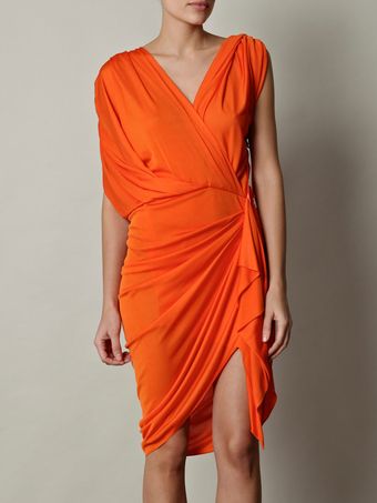 Lanvin Grecian Dress - Lyst
