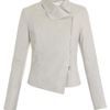 Max Mara Agente Leather Jacket in Beige (cream) - Lyst