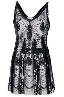 Pierre Balmain Sheer Embroidered Dress - Lyst