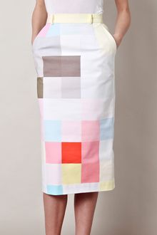Preen Pixel Print Pencil Skirt - Lyst
