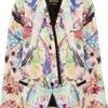 Roberto Cavalli Floral Print Silk Twill Blazer in Floral - Lyst