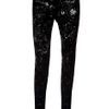 Stella Mccartney Embroidered Sequin Trousers in Black - Lyst