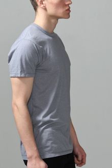 A.ok Crew Neck Tee Heather Grey - Lyst