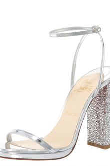 Christian Louboutin Au Palace Crystalheel Metallic Sandal - Lyst