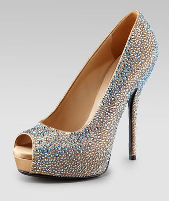  Sofia Etoile Bejeweled Platform Pump 