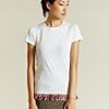 J.w. Anderson J W Anderson Womens Fringe Detail Tshirt in White - Lyst