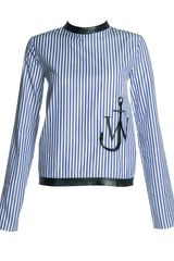 J.W. Anderson J W Anderson Womens Striped Anchor Shirt