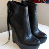 Kimberly Ovitz Wedge Ankle Boots in Black - Lyst