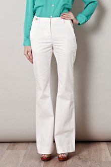 L'Agence Flared Denim Trousers - Lyst
