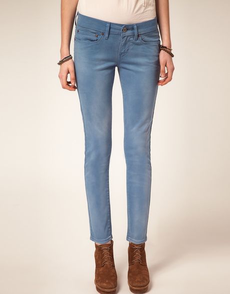 Levi's Levis Curve Id Slight Curve Ankle Skinny Jeans in Blue - Lyst