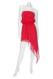 Mason by Michelle Mason Preorder Exclusive Asymmetrical Strapless Chiffon Dress - Lyst