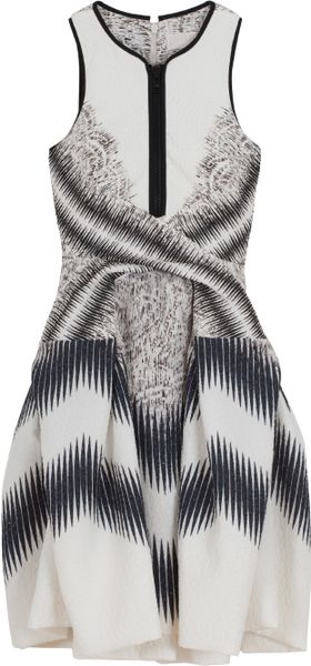 Peter Pilotto Full Skirt Dress in White - Lyst