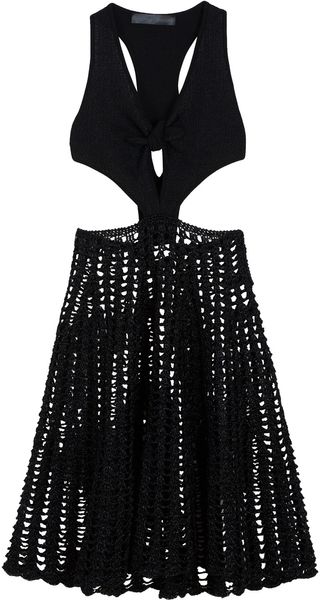 Proenza Schouler Woven Tie Front Dress - Lyst