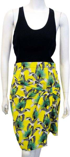 Proenza Schouler Sleeveless Faux Wrap Dress in Yellow Fern - Lyst