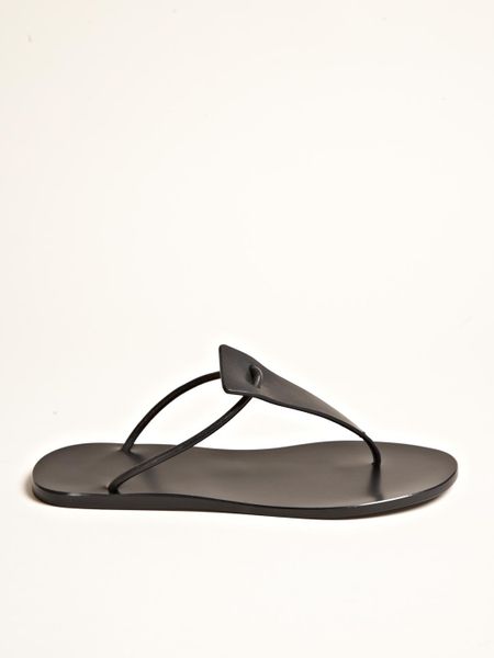 Rick Owens  Thong Sandals in Black - Lyst