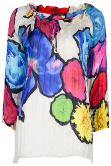 Roberto Cavalli Printed Blouse - Lyst
