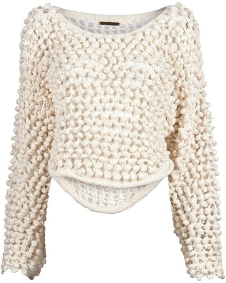 Society For Rational Dress Hand Knit Pullover in White (ivory) - Lyst
