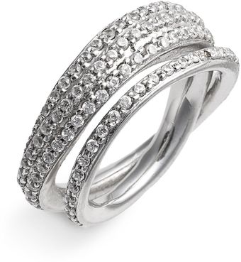 Tom Binns Bejewelled Double Ring - Lyst