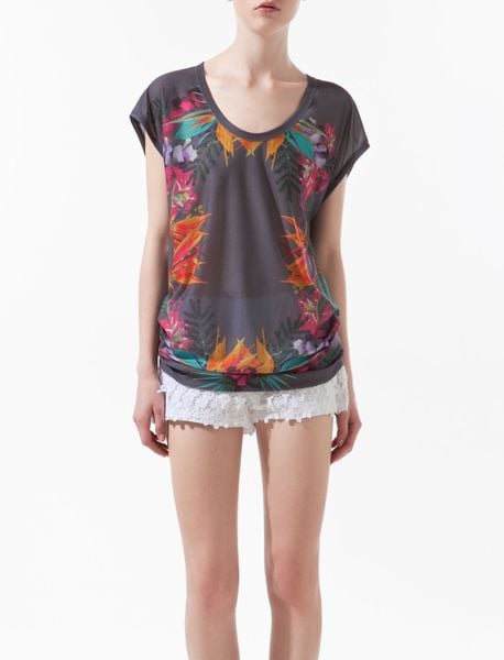 floral print tshirt