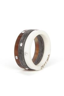 Zeffira Trilogy Horn Swarovski Rings - Lyst