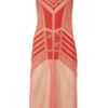 Alberta Ferretti Beaded Silkchiffon and Tulle Dress in Pink (coral) - Lyst