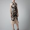 Alexander Mcqueen Leather Lace Dress in Black - Lyst