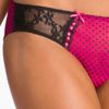 Betsey Johnson Lace Trim Mesh Bikini in Pink (candy apple) - Lyst