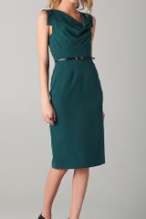 Black Halo Jackie O Belted Dress