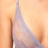 Calvin Klein  Lace Triangle Bra with Microfibre in Purple (lightcaviar) - Lyst
