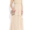 Girl. By Band Of Outsiders Charlotte Silk Georgette Gown in Beige (nude) - Lyst