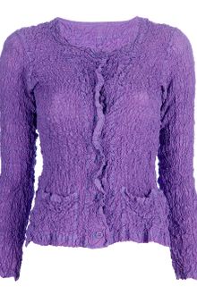 Issey Miyake Cauliflower Wrinkled Cardigan - Lyst