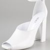 Jil Sander Open Toe Heels in White - Lyst