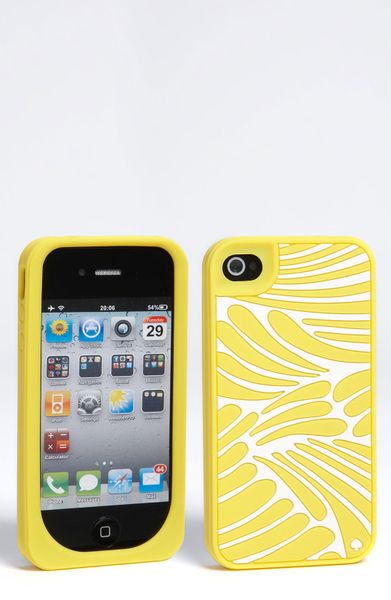 Kate Spade Fingers Iphone 4 4s Case in Yellow (lemon yellow) - Lyst