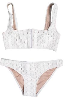 Lover Square Neck White Lace Bikini - Lyst