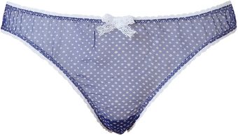  Blue Lagoon Bow Back Thong 