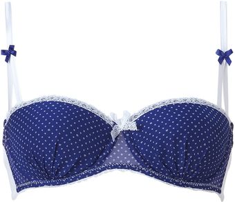  Blue Lagoon Silk Chiffon Balcony Bra 