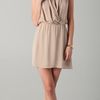 Parker Drape Dress in Beige (sand) - Lyst