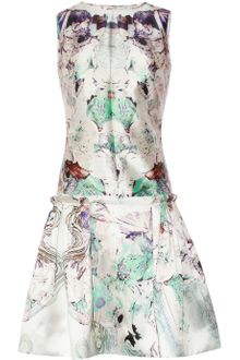 Prabal Gurung Printed Wool and Silkblend Dress - Lyst