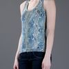 Roberto Cavalli Python Print Tank Top in Blue - Lyst