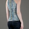 Roberto Cavalli Python Print Tank Top in Blue - Lyst