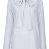 Stella Mccartney Pussy Bow Blouse in White (nude) - Lyst