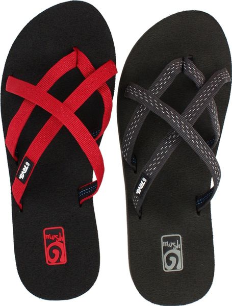 olowahu patterned flip flop