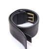 Yves Saint Laurent Wide Python Belt in Black - Lyst