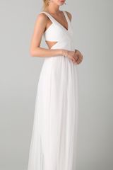 BCBGMAXAZRIA Mara Open Back Gown