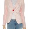 Giorgio Armani Striped Seersucker Jacket in Pink (red) - Lyst